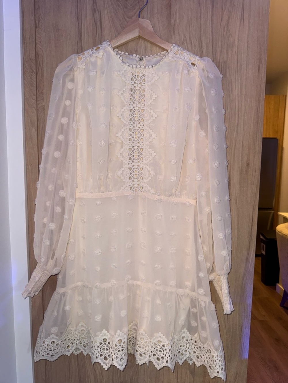 Lulus Lace-Trim Boho Mini Dress - Women